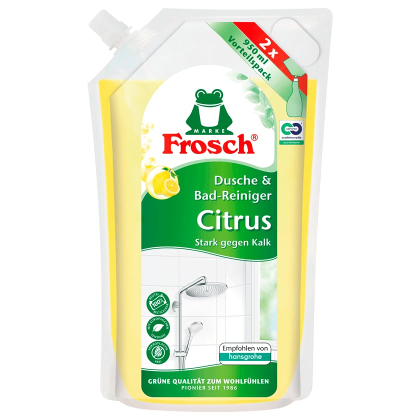 Frosch Dusche & Bad-Reiniger Citrus Nachfüller 950ml